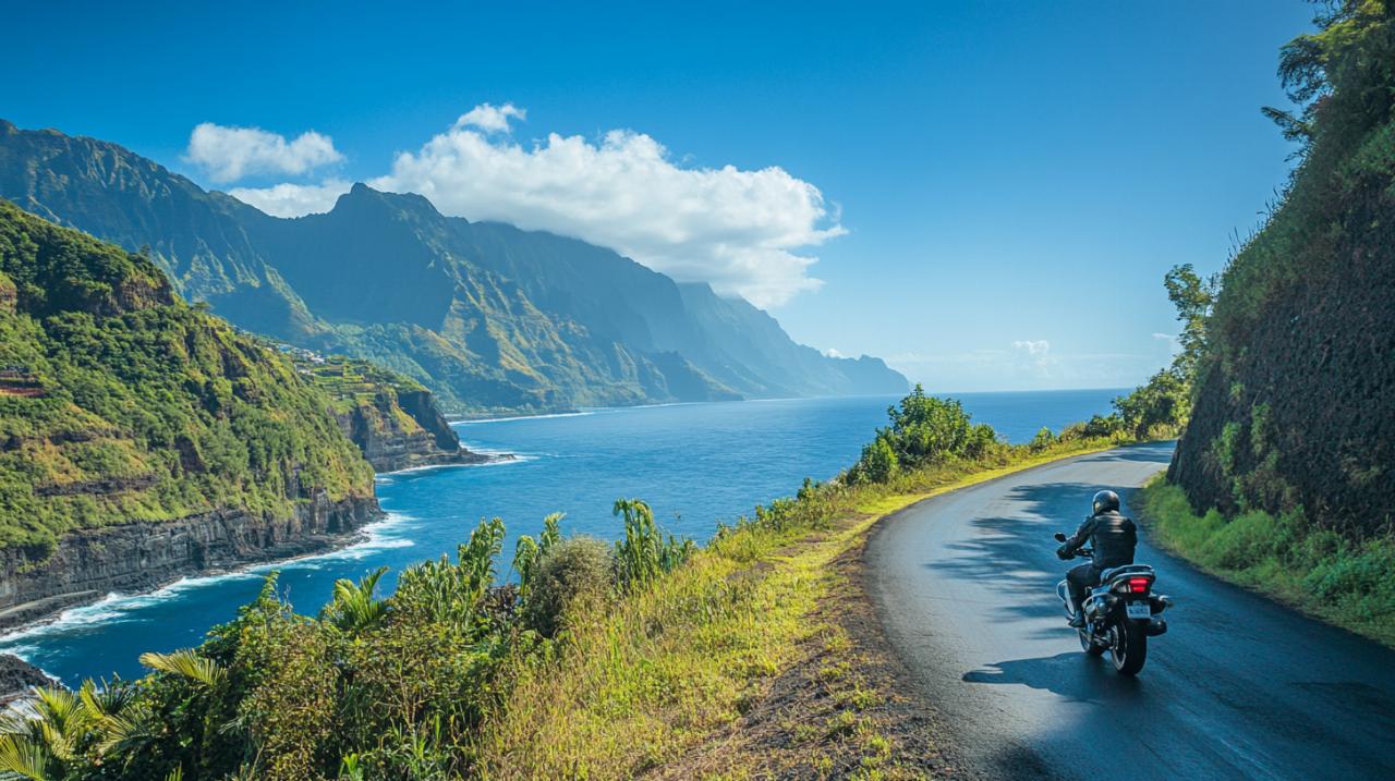 Prepara tu ruta perfecta: consejos sobre protección y Club 14 & Axa para motoristas en La Reunión